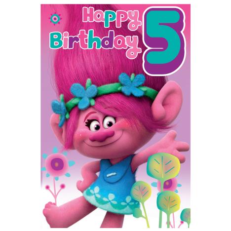 5th Birthday Trolls Birthday Card £0.99